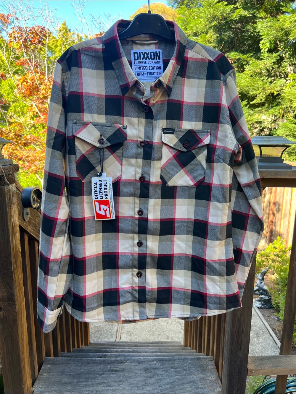 Dixxon Limited Edition Black & Cream Plaid Button-Down Shirt